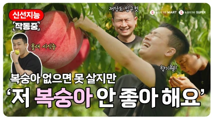 복숭아 없으면 못 살지만 '저 복숭아 안 좋아 해요'